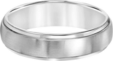 6mm Domed Step-Edge Titanium Band