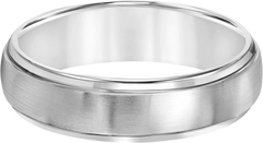 6mm Domed Step-Edge Titanium Band