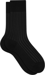Vertical Stripe Shadow Socks, 1-pair