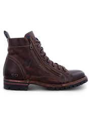 Old Bowen Trek Leather Side Zip Lace-up Boots
