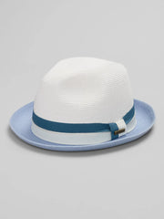 Two-Tone Paper Braid Fedora