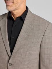 Modern Fit Premium Wool Windowpane Suit
