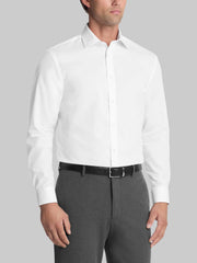 Classic Fit 100% Cotton Herringbone Dress Shirt