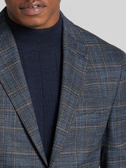 Modern Fit Windowpane Plaid Sport Coat