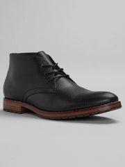Pebbled Leather Chukka Boots