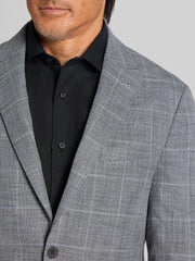Slim Fit Windowpane Plaid Pick Stitch Sport Coat
