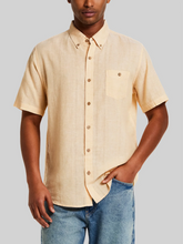 Regular Fit Dobby Stripe Woven Short Sleeve Shirt