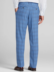 Classic Fit Plaid Suit Pants