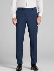CHILLFLEX Slim Fit Flat Front Plaid Suit Pants