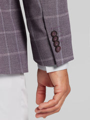 Classic Fit Premium Wool Blend Windowpane Sport Coat