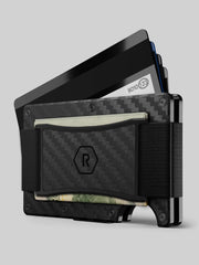 2.0 Carbon Fiber Minimalist Cash Strap Wallet