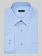 Classic Fit Solid Poplin Dress Shirt