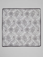 Linear Paisley Pocket Square