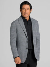 Slim Fit Windowpane Plaid Pick Stitch Sport Coat