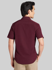 CHILLFLEX Modern Fit 4-Way Stretch Short Sleeve Button Up Shirt