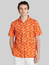 Modern Fit Linen Blend Short Sleeve Camp Shirt