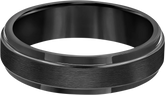 6mm Step Edge Satin Finish Tungsten Carbide Band