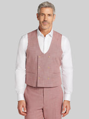 Modern Fit Double-Breasted Scoop Vest
