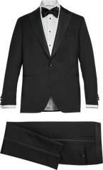 Slim FIt 100% Wool Peak Lapel Tuxedo Jacket