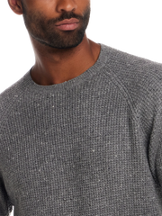 Regular Fit Waffle Donegal Crewneck Pullover