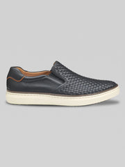 McGuffey Woven Full Grain Leather Slip-Ons