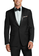 Slim Fit 100% Wool Shawl Lapel Tuxedo