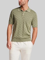 Regular Fit Diamond Short Sleeve Sweater Polo