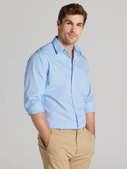Athletic Fit Solid Poplin Dress Shirt
