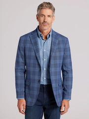 Modern Fit Plaid Sport Coat