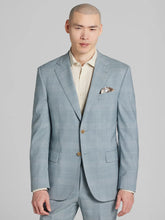 Modern Fit Plaid Suit Jacket