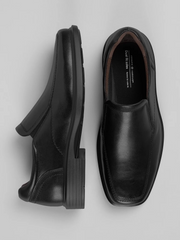 Slim Fit Moc Toe Slip On Dress Shoes
