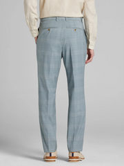 Modern Fit Plaid Suit Pants