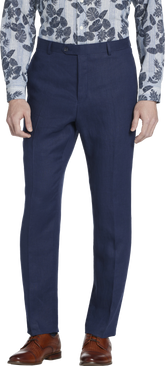 Modern Fit Linen Suit Pants