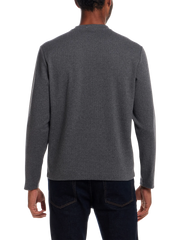 Brushed Herringbone Crewneck Pullover
