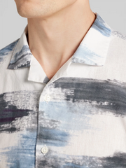 CHILLFLEX Linen Blend Short Sleeve Camp Shirt