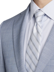 Slim Fit Wool Blend Sharkskin Suit