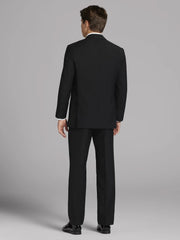 Black Satin Edged Notch Lapel Tux