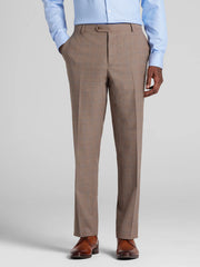 Classic Fit Windowpane Plaid Suit Pants