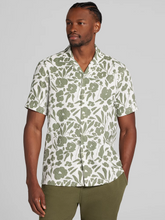 Modern Fit 100% Cotton Floral Camp Shirt
