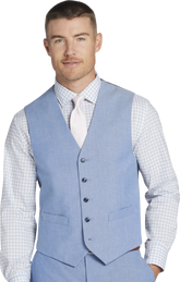 Modern Fit Cotton Blend Suit Vest