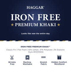 Iron-Free Premium Khaki™ Classic Fit Flat Front Pant