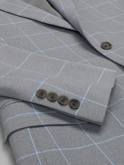 Modern Fit Windowpane Plaid Sport Coat
