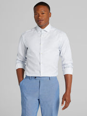 Slim Fit Ultra Performance Stretch Textured Stripe Dress Shirt