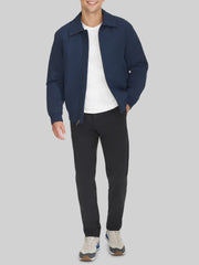 Water-Resistant Microtwill Golf Bomber Jacket