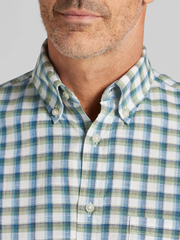 Classic Fit Plaid Woven Button Up Shirt