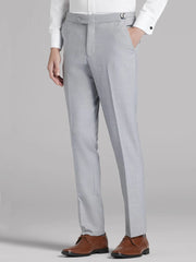 Light Gray Satin Edged Notch Lapel Tux