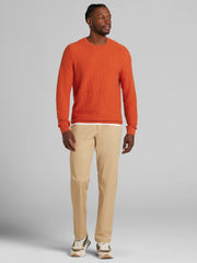 Textured Crewneck Sweater