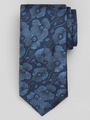 Linear Poppies Tie