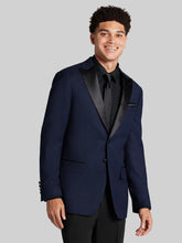 Slim Fit Peak Lapel Herringbone Dinner Jacket