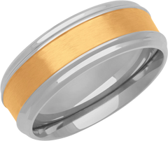 8mm Stainless Steel Wedding Band